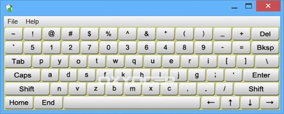 Teclado virtual windows toque na tela portable